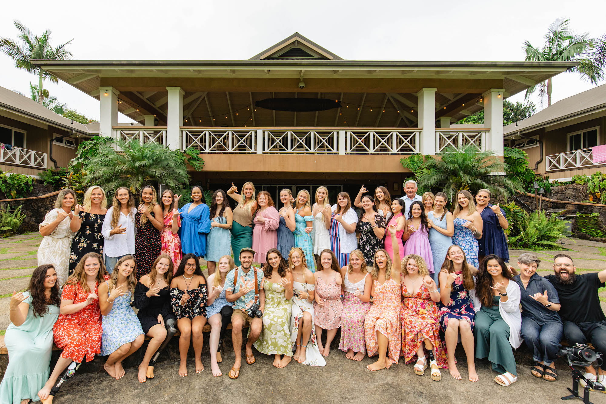 Group photo of all retreat attendees, staff, and volunteers