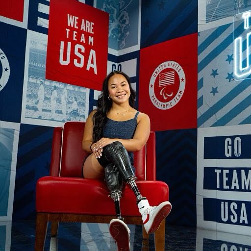 Haven Shepherd in Team USA swim gear