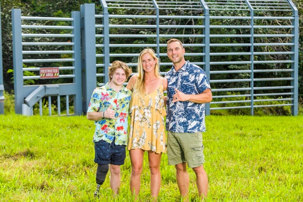 Tyler Jones with Bethany Hamilton and Adam Dirks